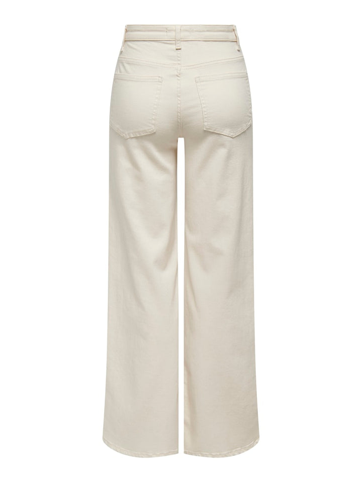 Onlmadison Blush Hw Wide Dnm Cro No - Ecru