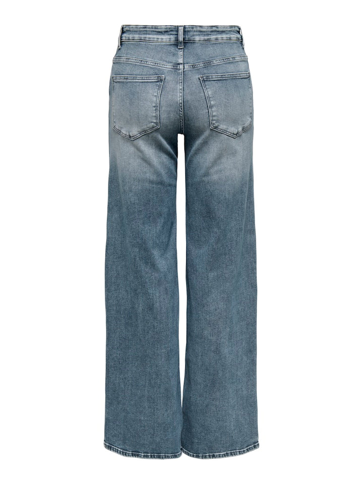 Onlmadison Blush Hw Wide Dnm Rea570 Noos - Blue Denim