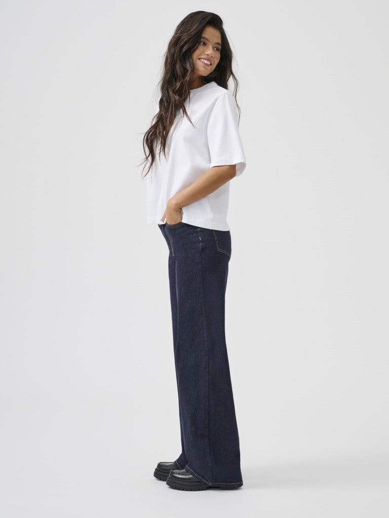 Onlmadison Blush Hw Wide Dnm Rea024 Noos - Blue Denim