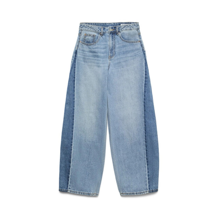 Vmzelda Hr Bareel Two Toned Dnm Jeans - Blue Denim