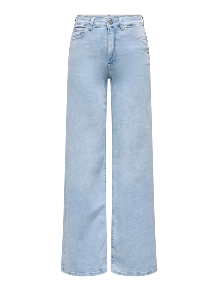 Jdyfelina-fina Hw Wide Jns Lbd Dnm Noos - Blue Denim