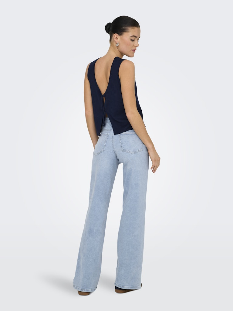 Jdyfelina-fina Hw Wide Jns Lbd Dnm Noos - Blue Denim