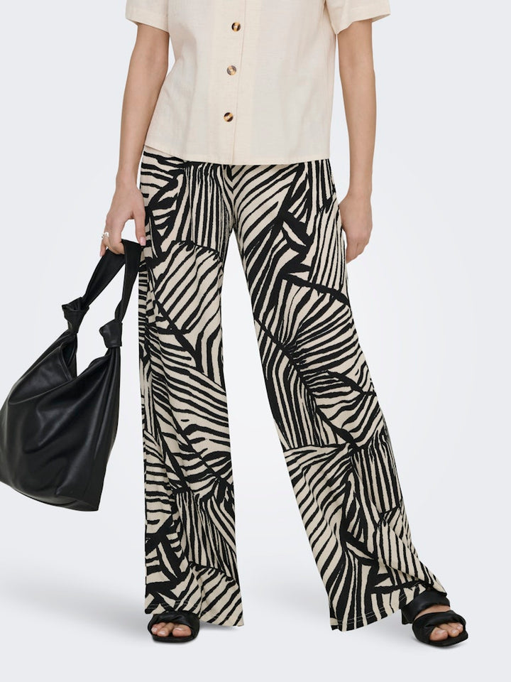 Jdydebbie New Loose Pant Jrs Dia - Ecru Dessin