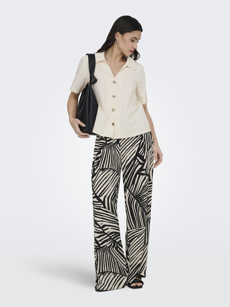 Jdydebbie New Loose Pant Jrs Dia - Ecru Dessin