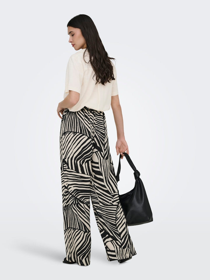 Jdydebbie New Loose Pant Jrs Dia - Ecru Dessin