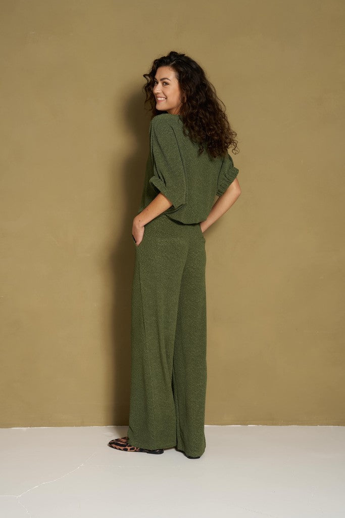 Pant Mea - Mid Rise Relaxed - Army
