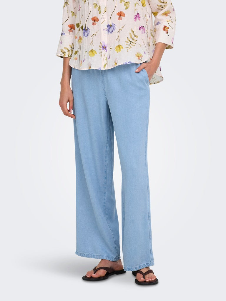 Jdymira Mw Wide String Pant Pnt Noos - Blue Denim