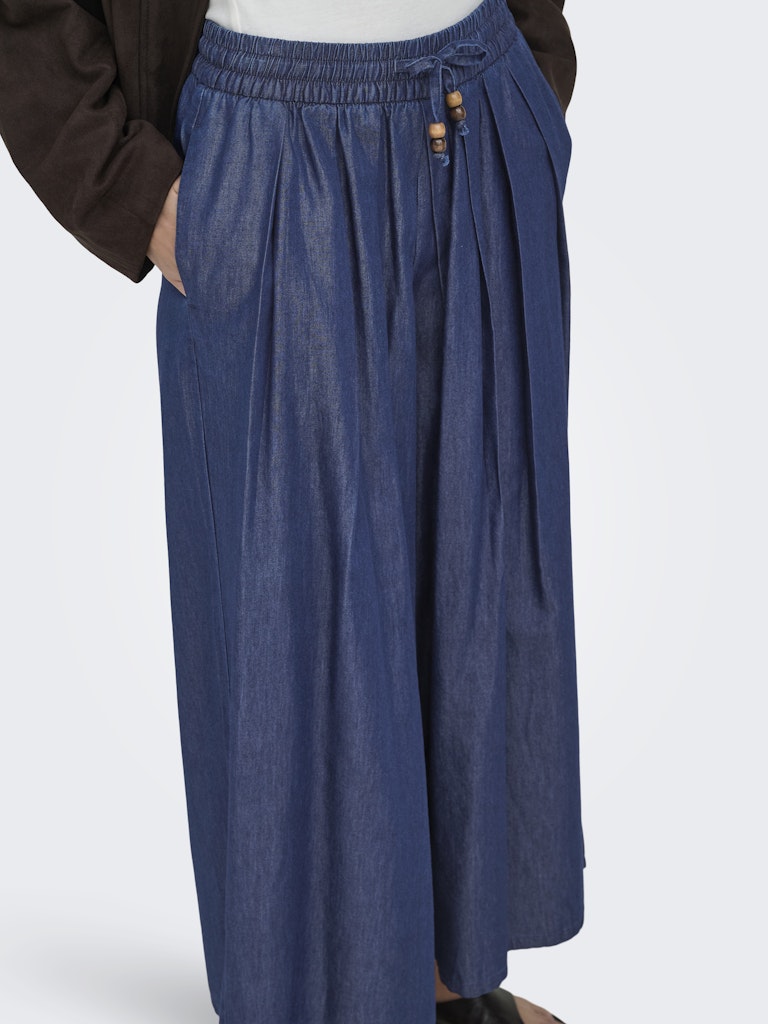 Onlbea Bead Hw Wide Palazzo Dnm Qyt - Blue Denim