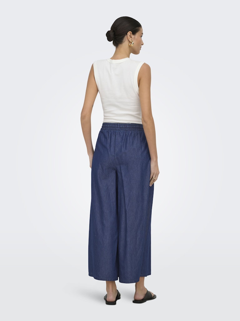 Onlbea Bead Hw Wide Palazzo Dnm Qyt - Blue Denim