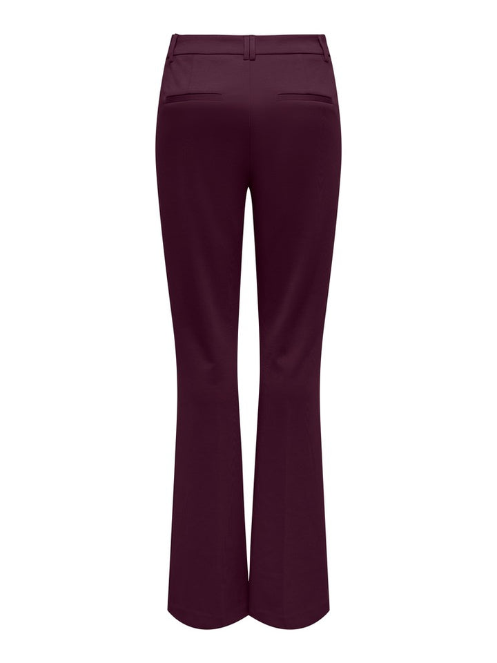 Onlpeach Mw Flared Pant Tlr Noos - Bordeaux