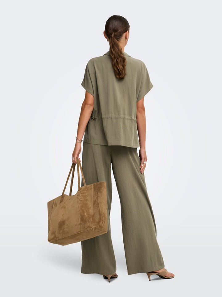Jdylaya Mw Wideleg Pant Wvn Exp - Bruin