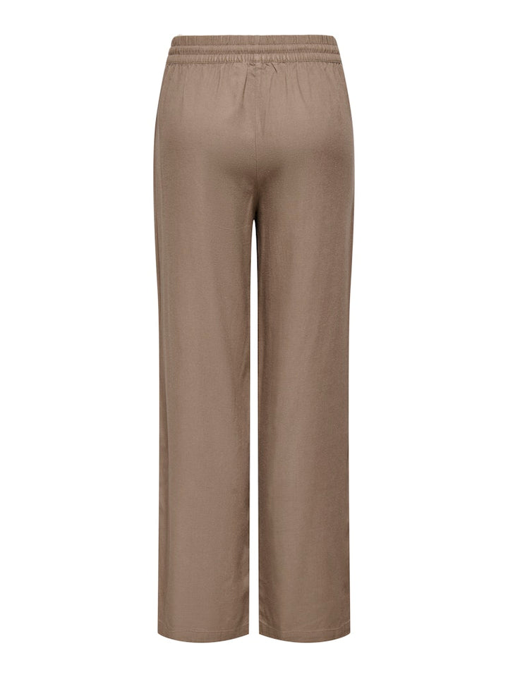 Jdysay Hw Linen Wide Pant Wvn Noos - Taupe