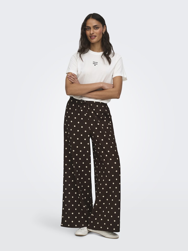 Jdydebbie New Loose Pant Jrs Dia - Bruin Dessin