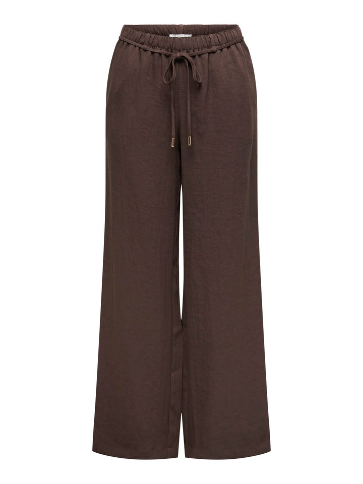 Jdyfinn Mw Belt Wide Pant Wvn - Bruin
