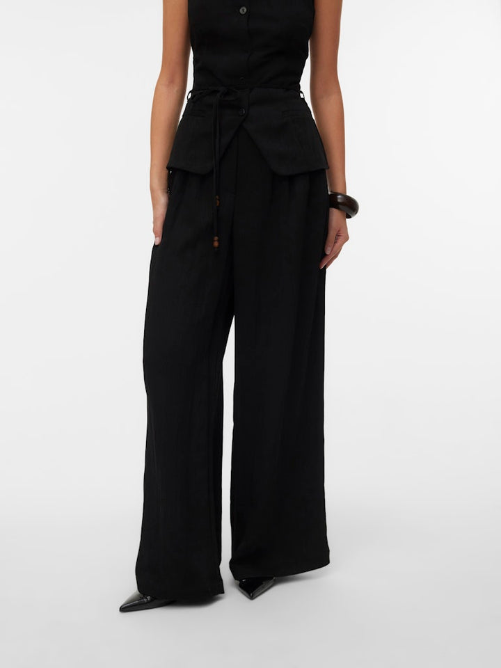 Vmlieve Mw Wide Pant - Zwart