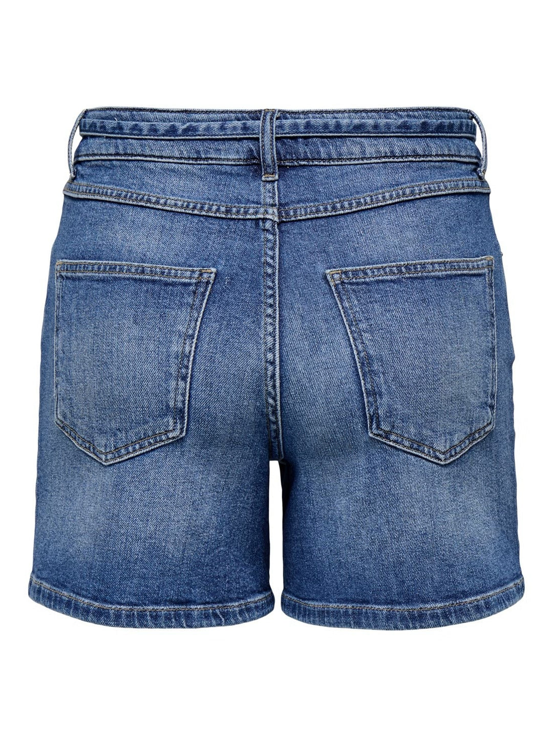 Onlgianna Mw Belted Short - Blue Denim