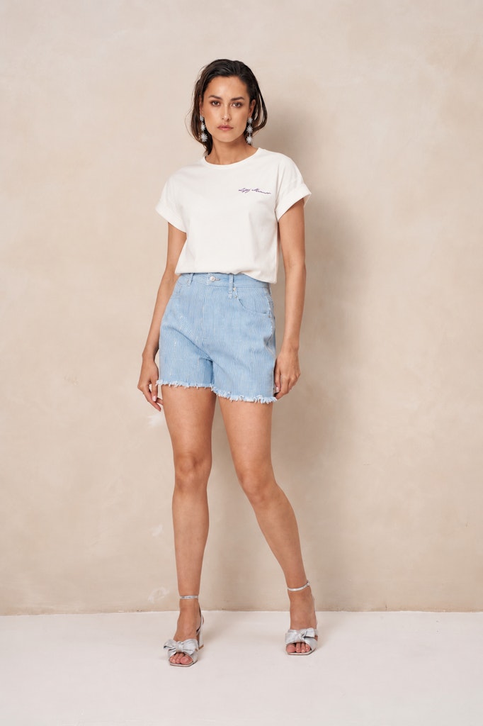 Short Aleida - Blauw Dessin