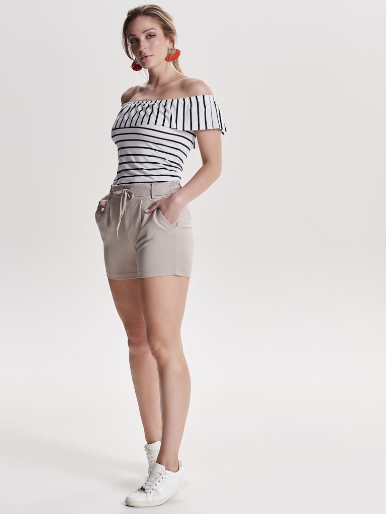 Onlpoptrash Life Easy Shorts Pnt Noos - Zand