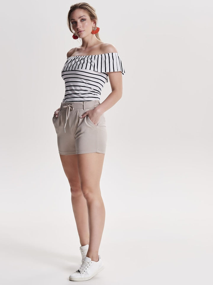 Onlpoptrash Life Easy Shorts Pnt Noos - Zand