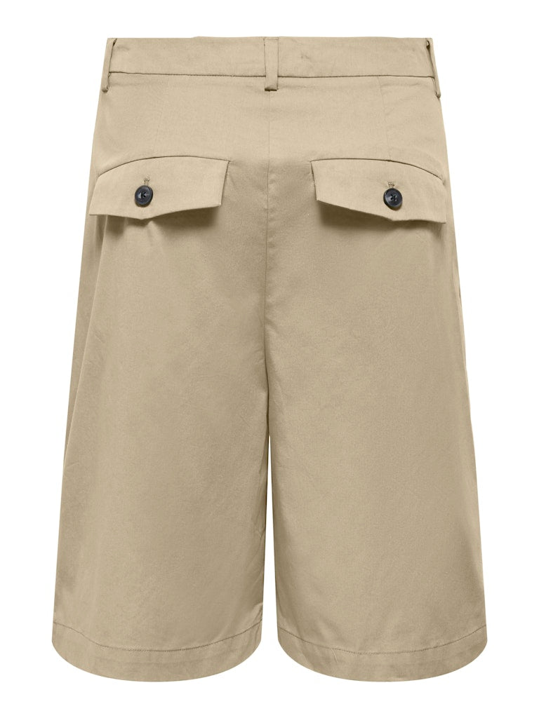 Onlanny Hw Baggy Bermuda Shorts Pnt - Zand