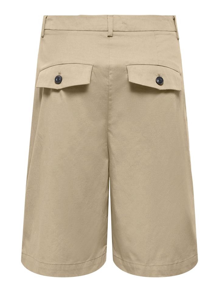 Onlanny Hw Baggy Bermuda Shorts Pnt - Zand