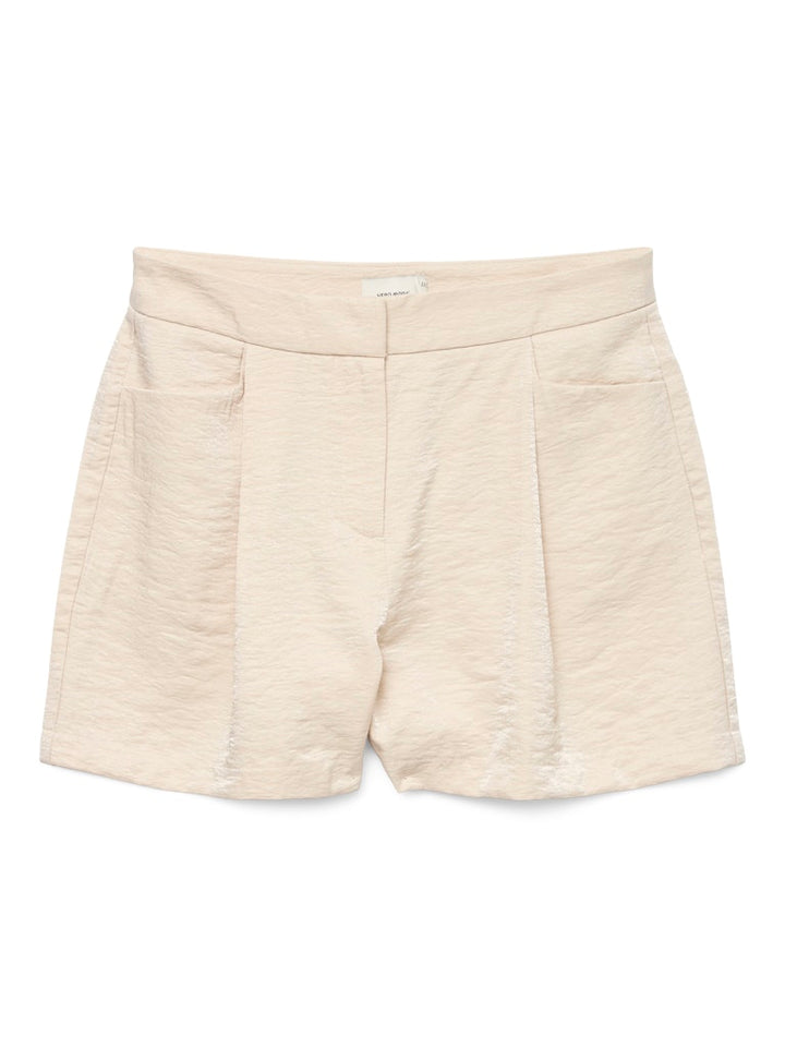 Vmliana Mw Shiny Shorts - Beige