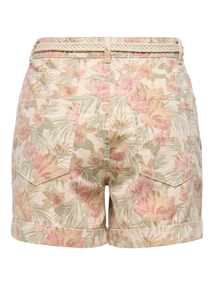 Onlvega-silla Hw Mom Belt Shorts Pnt - Roze