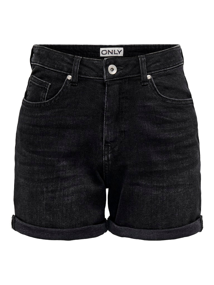 Onljosephine Stretch Shorts Dnm Azg Noos - Zwart