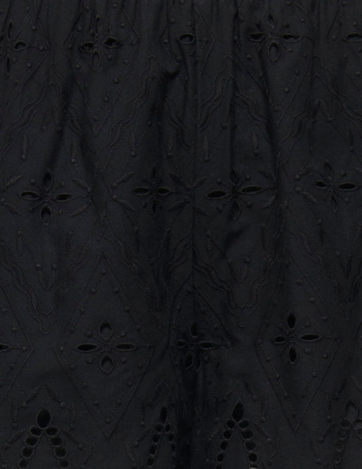 Onlfrani Emb Pull Up Shorts Wvn - Zwart