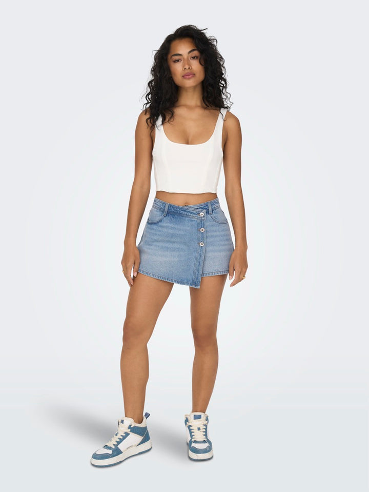 Onllesly Reg Lb Dnm Skort Bj Noos - Blue Denim