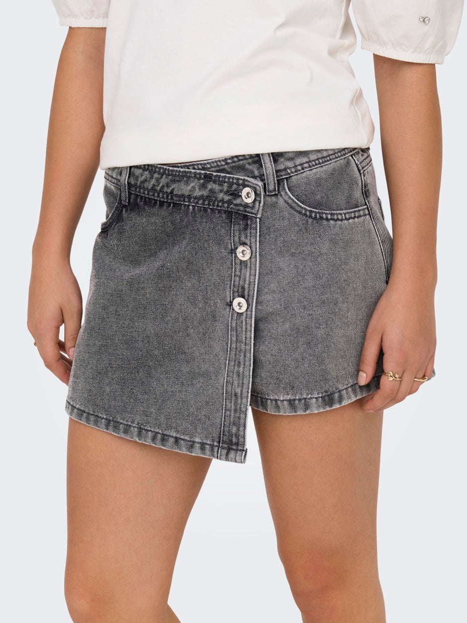 Onllesly Reg Lb Dnm Skort Bj Noos - Grey Denim