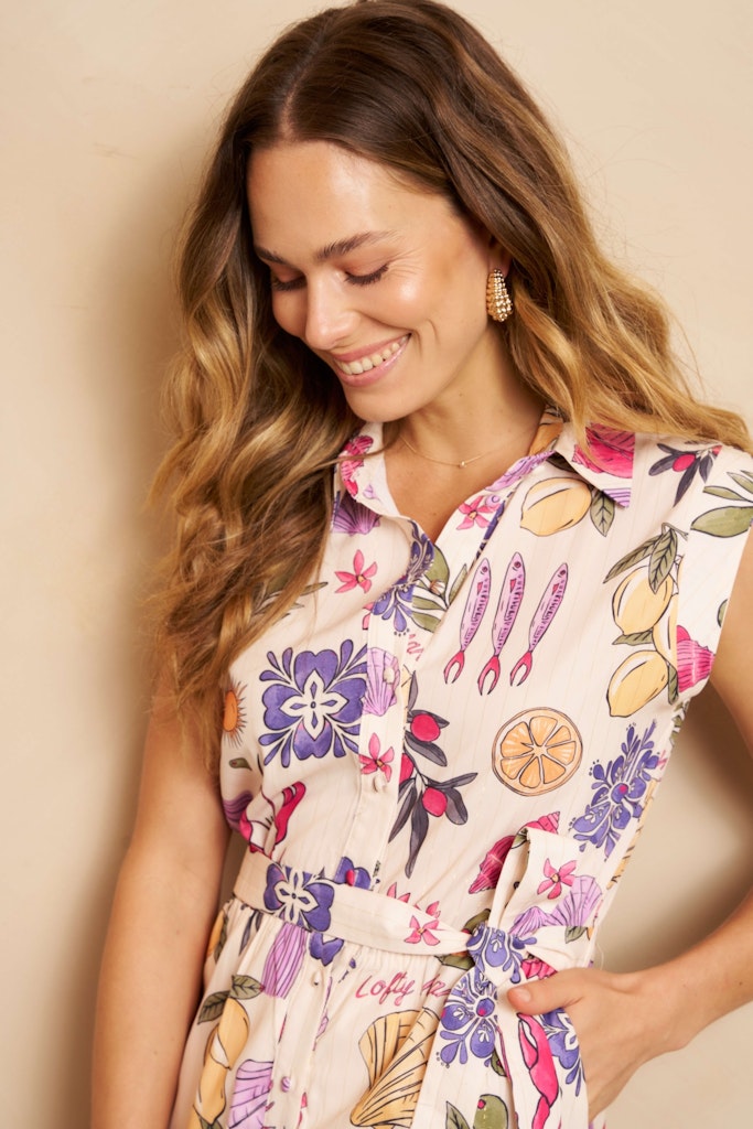 Playsuit Daphne - Ecru Dessin
