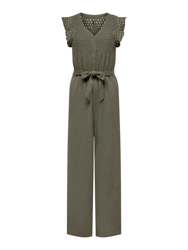 Onlelisa S/l V-neck Jumpsuit Jrs - Army