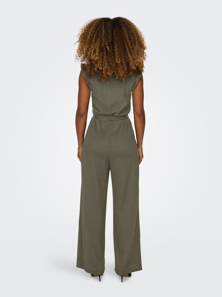 Onlelisa S/l V-neck Jumpsuit Jrs - Army