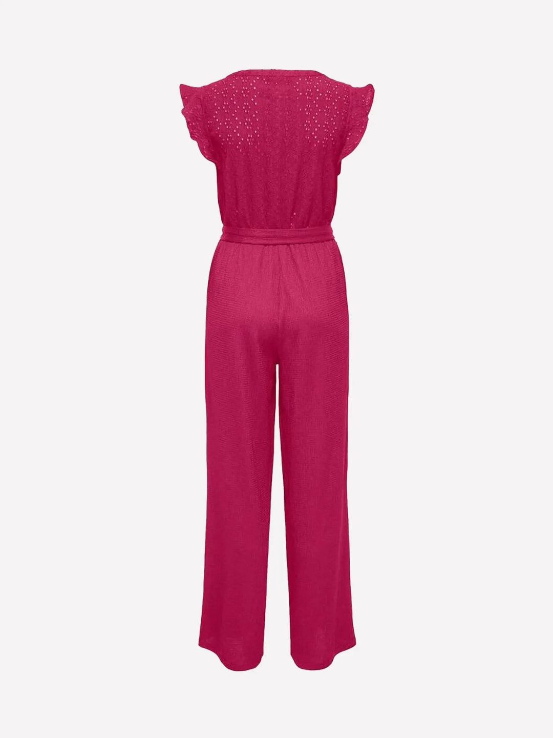 Onlelisa S/l V-neck Jumpsuit Jrs - Fuchsia
