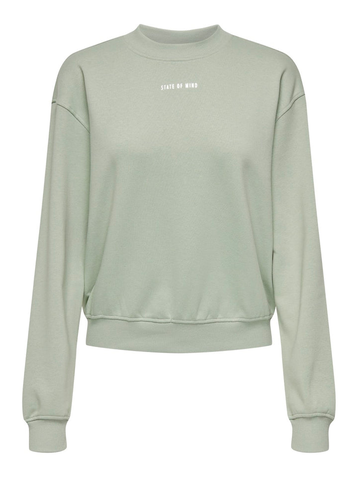 Onltanja L/s Foil O-neck Box Swt - Mint