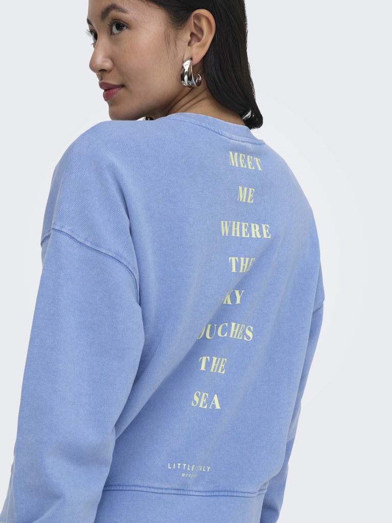 Onltabba L/s Round Neck Ub Swt - Lichtblauw