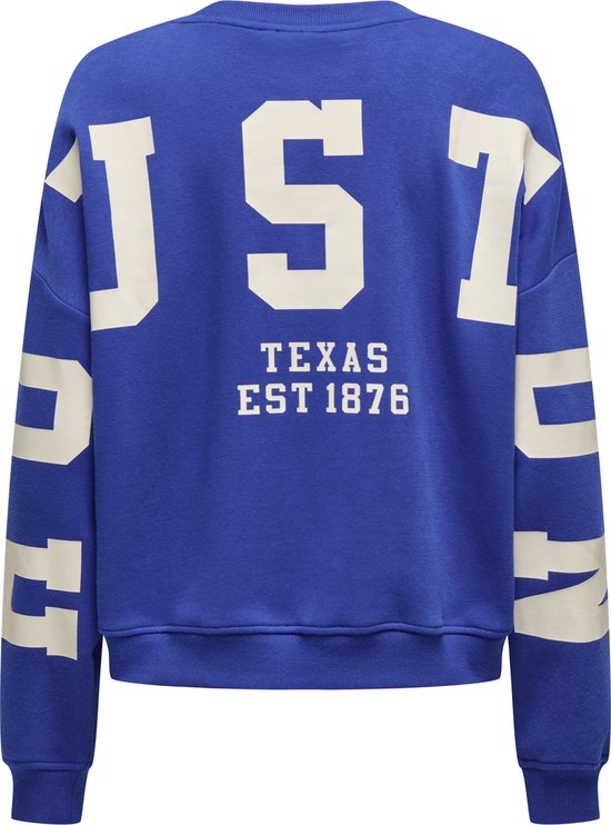 Onlsweat Ls Back/sleeve Print - Kobalt