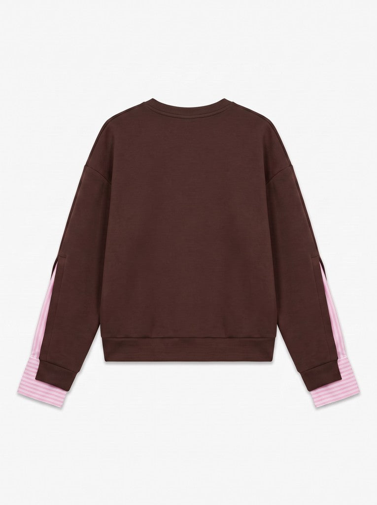 Vmgina Belt Ls Shirt Wvn - Bruin