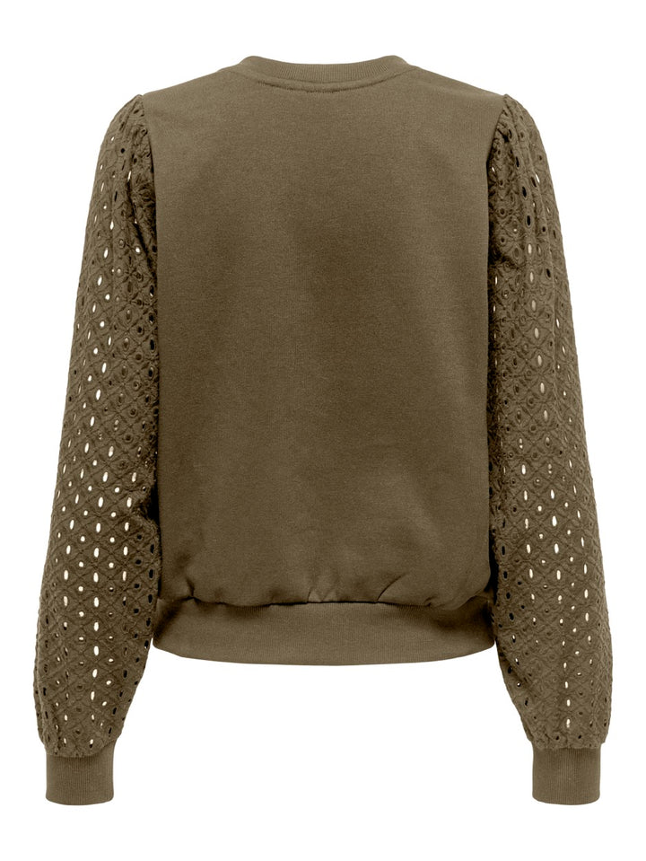 Onldonna L/s V-neck Swt - Bruin