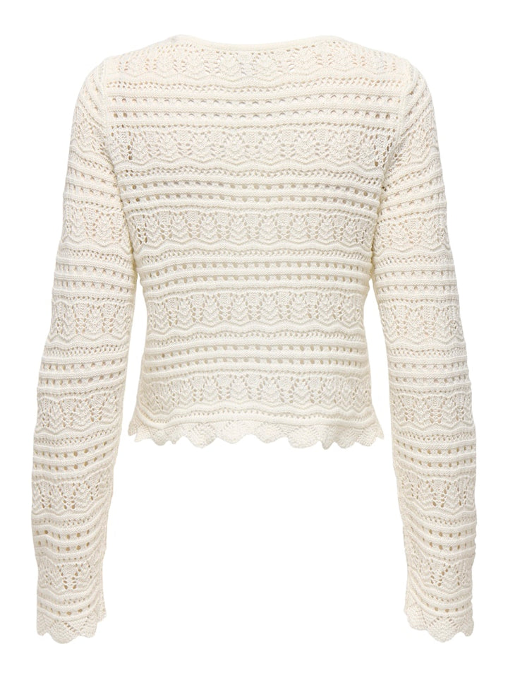 Onlelke Life Ls Pullover Knt Noos - Off-white