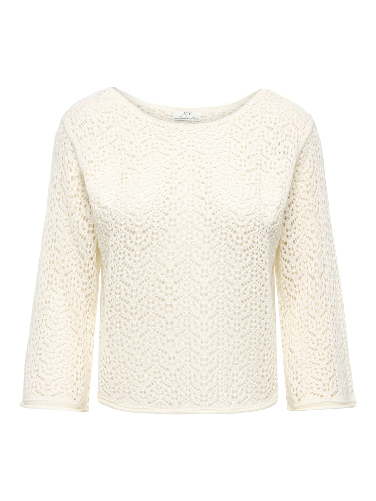 Kdymika 3/4 Boat Neck Pullover - Off-white