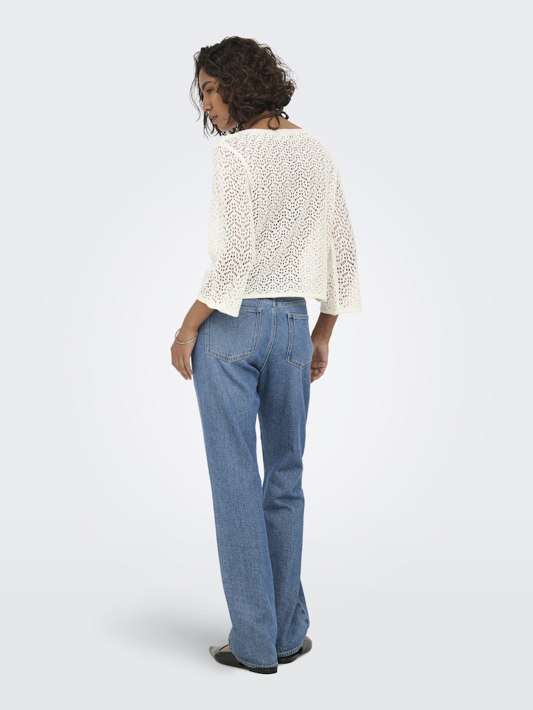 Kdymika 3/4 Boat Neck Pullover - Off-white