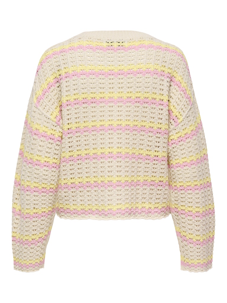 Onlasa Ls O-neck Knt Nca - Zand Dessin