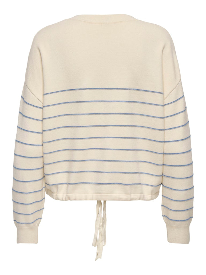 Onlsigne Life Ls Text Detai Oneck Cc Knt - Ecru Dessin