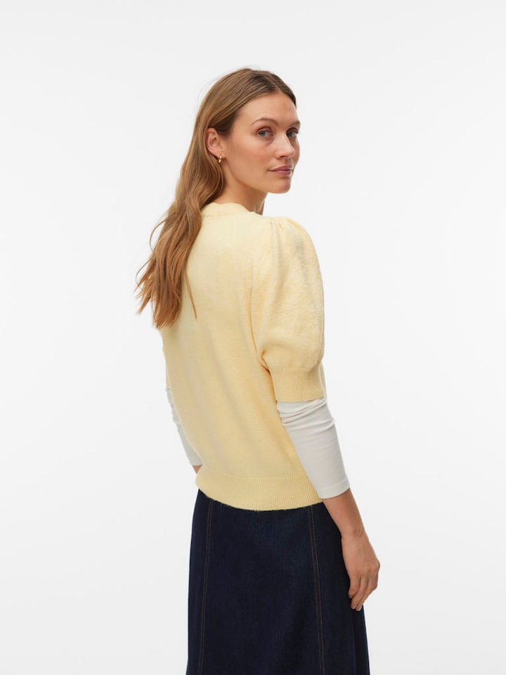 Vmdoffy 2/4 O-neck Pullover Ga Noos - Geel
