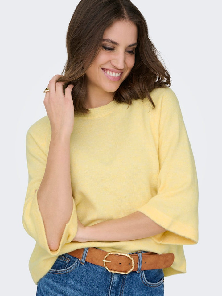 Onlsimoni 3/4 Pullover Knt Noos - Geel