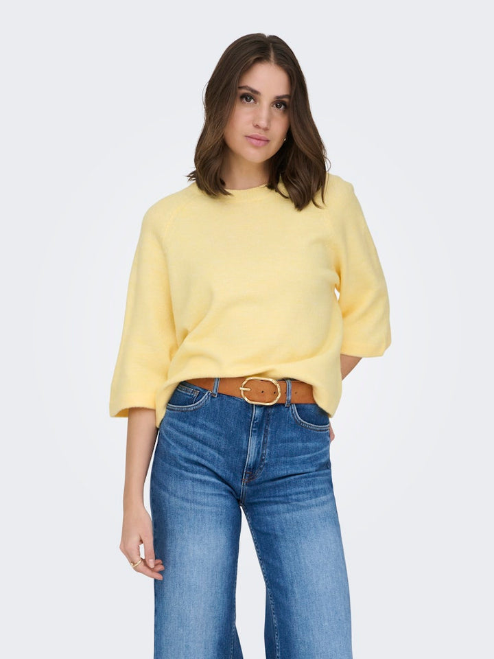 Onlsimoni 3/4 Pullover Knt Noos - Geel