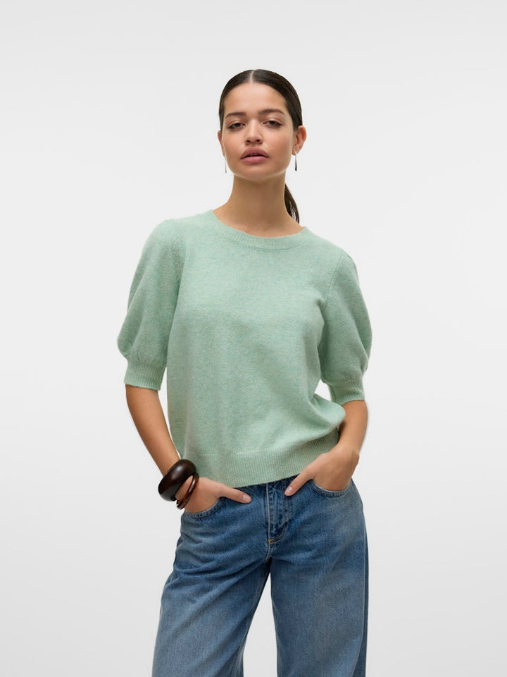Vmdoffy 2/4 O-neck Pullover Ga Noos - Mint