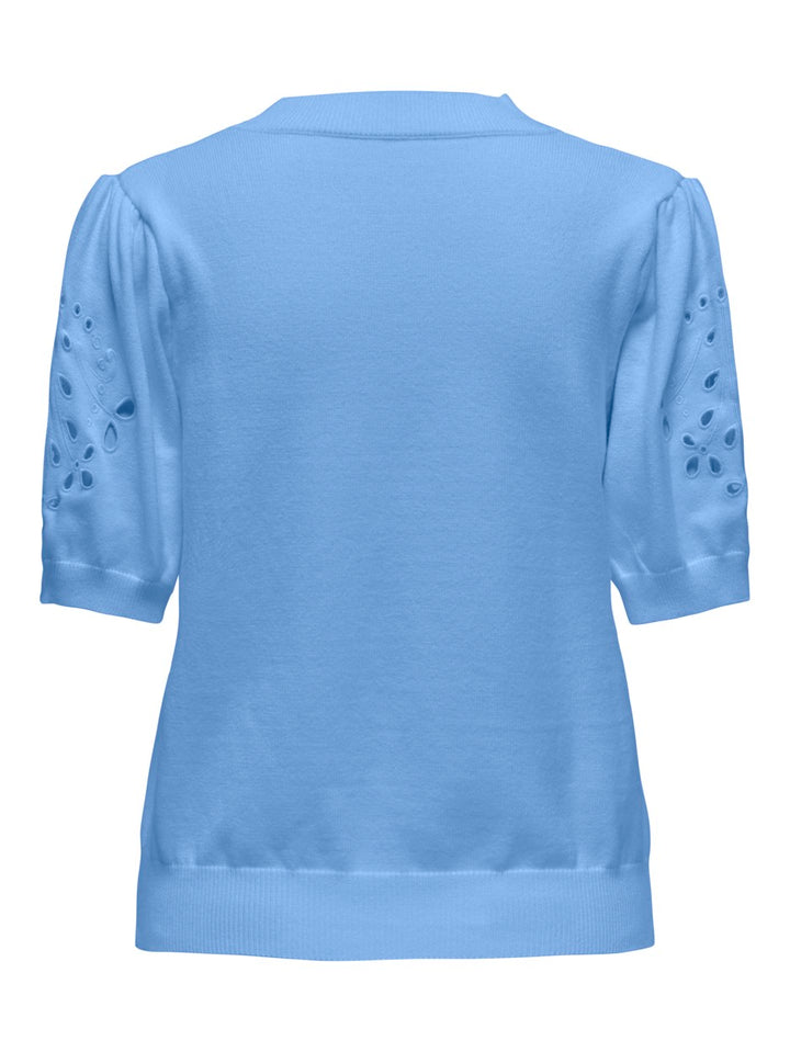 Onlkira 2/4 Cut Out Pullover Ex Knt - Blauw